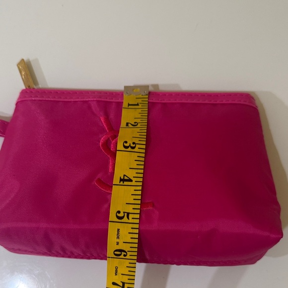 GWP Item | Yves Saint Laurent Nylon Fuchsia Wristlet Cosmetic Clutch Makeup bag - Picture 8 of 10